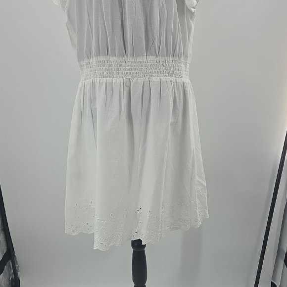 H&M White Dress With Lace And  Eyelet Detail NWT - Picture 12 of 16